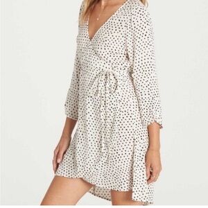 Billabong Polka Dot Wrap Dress